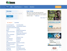 Tablet Screenshot of jobsinghana.com